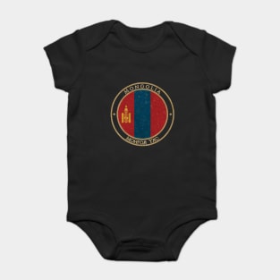 Vintage Mongolia Asia Asian Flag Baby Bodysuit